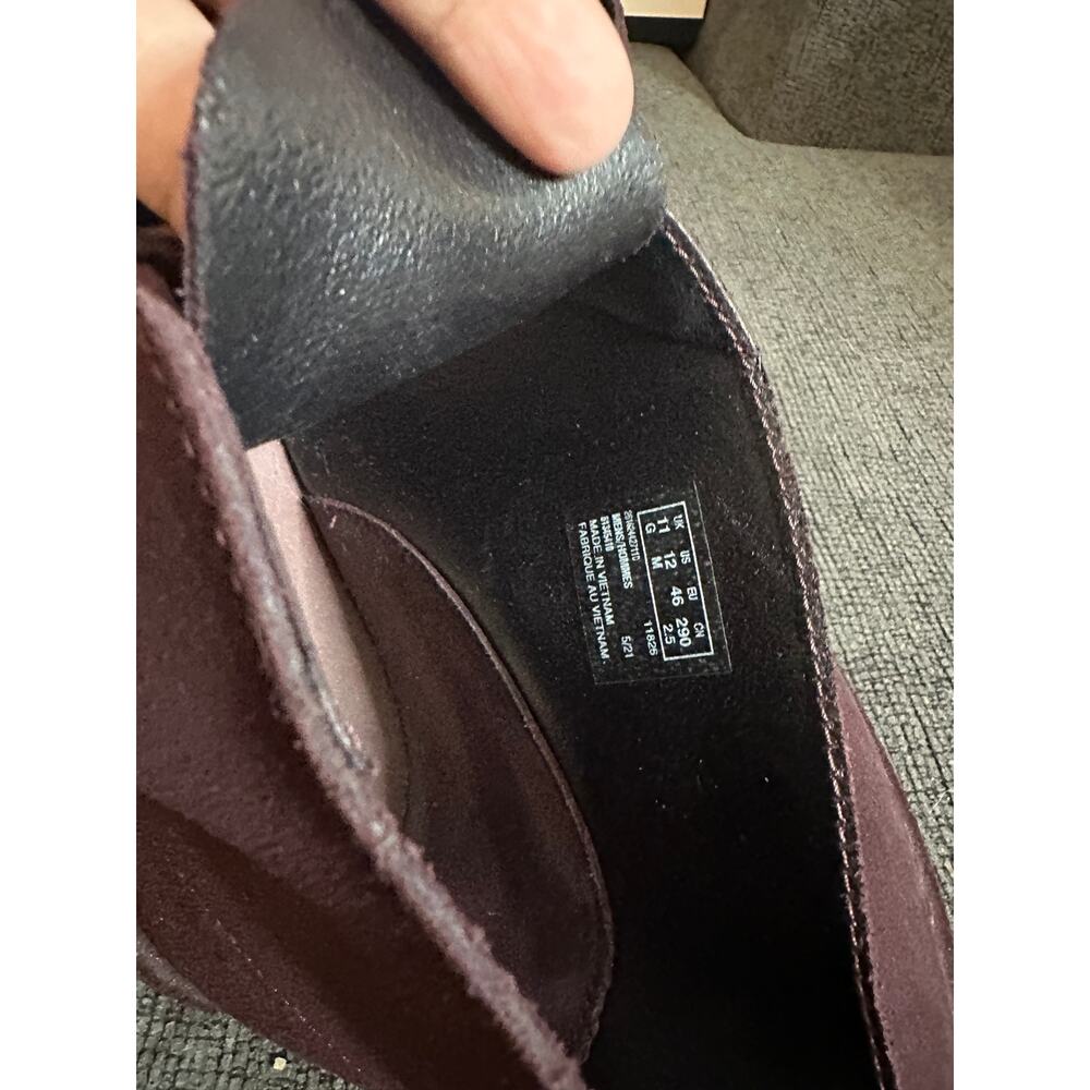 Clarks Originals Desert Boots in Burgundy Suede Chukka Boots Mens 12 - Picture 6 of 9